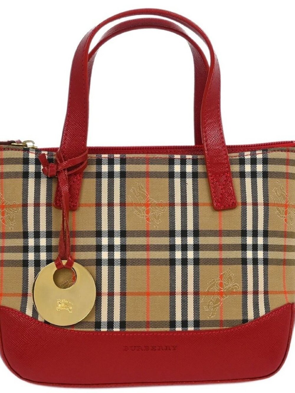 Burberry Beige House Check Tote Handbag